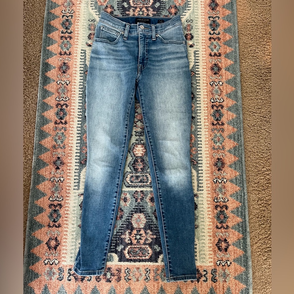 Lucky brand high waisted Bridgette skinny ankle jean